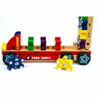 Bloomby Count, Stack And Measure Fire Engine Set  |  Early Developmental Toys Early Developmental Toys Early Developmental Toys