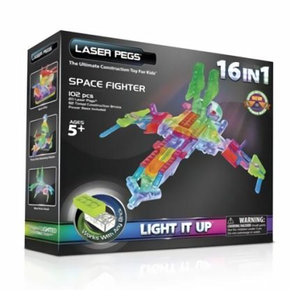 Laser Pegs Space Fighter 16 In 1  |  Building Toys Building Toys Building Toys