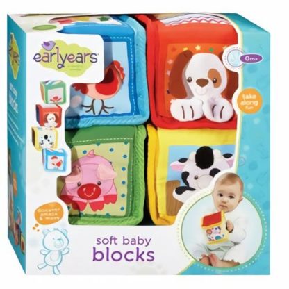 Soft Baby Blocks  |  Early Developmental Toys Animals And Plush Toys Animals And Plush Toys